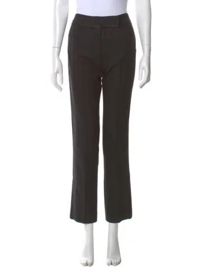Pre-owned Derek Lam Wool Straight Leg Pants In Black