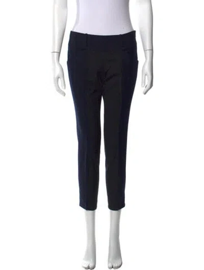Pre-owned Derek Lam Wool Straight Leg Pants In Black