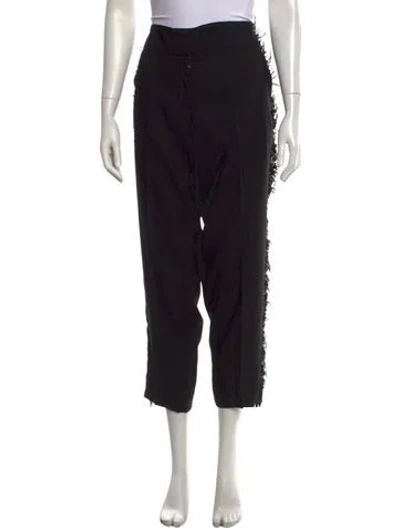 Pre-owned Derek Lam Wool Straight Leg Pants In Black