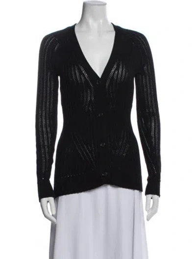 Pre-owned Derek Lam Wool V-neck Sweater In Blue