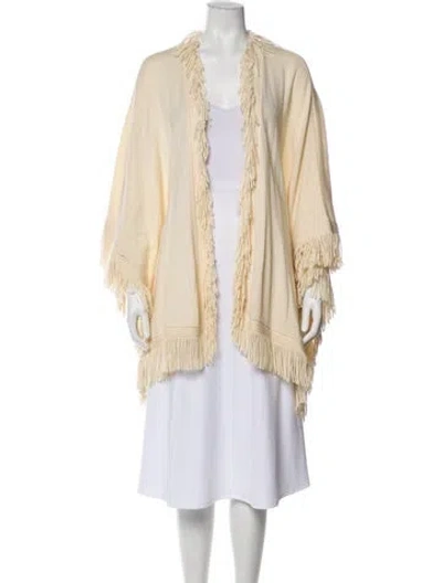 Pre-owned Derek Lam Wool V-neck Sweater In Neutral