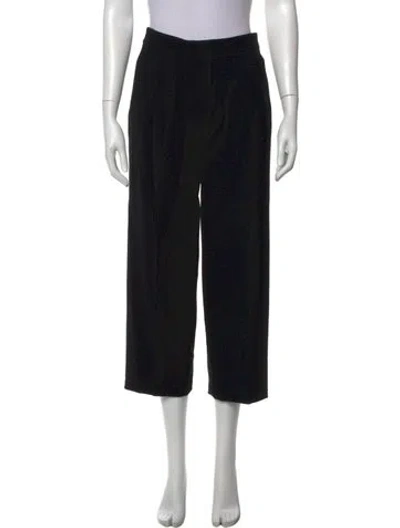 Pre-owned Derek Lam Wool Wide Leg Pants In Black