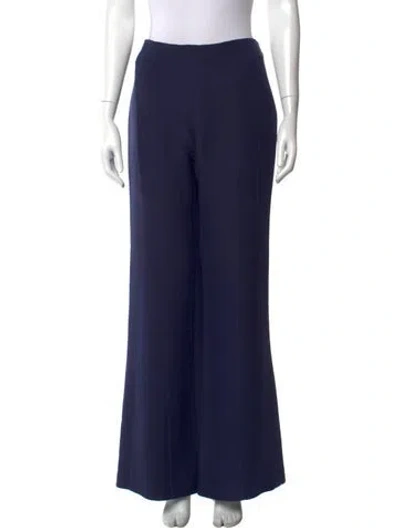 Pre-owned Derek Lam Wool Wide Leg Pants In Blue