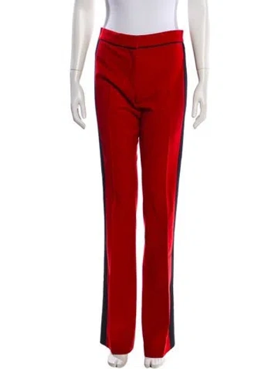 Pre-owned Derek Lam Wool Wide Leg Pants In Red