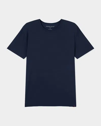 Derek Rose Basel Stretch Micro Modal Jersey T-shirt In Blue