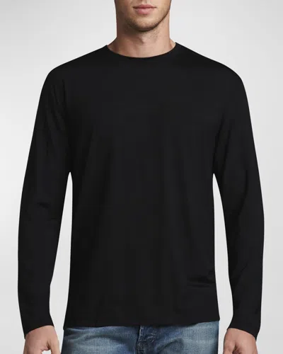 Derek Rose Basel 1 Long-sleeve Jersey T-shirt, Black