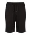 Derek Rose Black Basel Track Shorts In Black