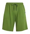 Derek Rose Basel Lounge Shorts In Green