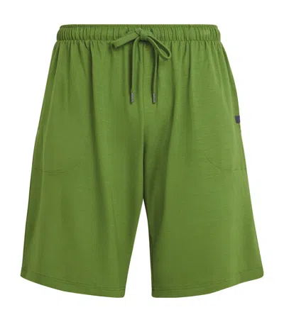 Derek Rose Basel Lounge Shorts In Green