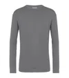 Derek Rose Basel Lounge T-shirt In Grey