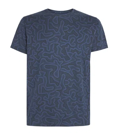 Derek Rose Basel Lounge T-shirt In Blue