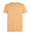 Derek Rose Basel Lounge T-shirt In Orange