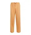 Derek Rose Basel Lounge Trousers In Gold