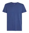 Derek Rose Mens Basel Crewneck Stretch-modal T-shirt Blue In Blue