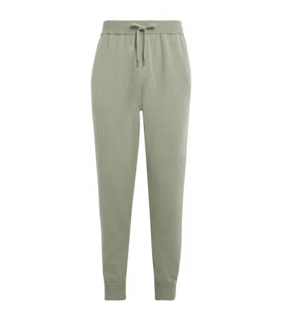 Derek Rose Cashmere Finley Sweatpants In Green