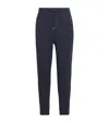 Derek Rose Cashmere Finley Sweatpants In Blue
