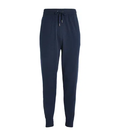 Derek Rose Cashmere Sweatpants In Indigo