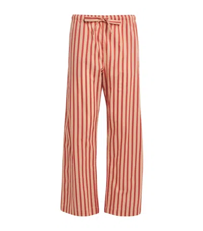 Derek Rose Cotton Capri Pyjama Bottoms In Neutral