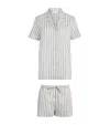 Derek Rose Cotton Capri Pyjama Set In Gray