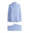 Derek Rose Cotton Classic Pyjama Set In Blue