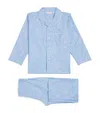 Derek Rose Cotton Paris Pyjama Set In Blue