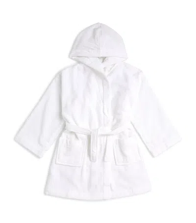 Derek Rose Kids' Cotton Robe In White