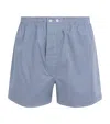 Derek Rose Cotton Traditional Boxers In Blue
