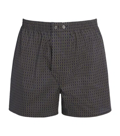 Derek Rose Cotton Traditional Boxers In Black