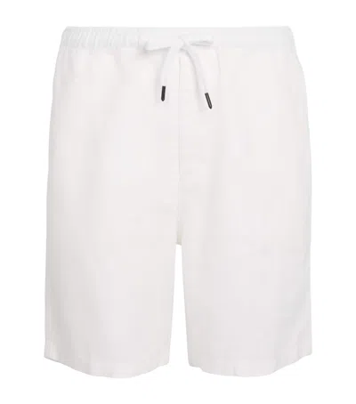 Derek Rose Linen Vienna Shorts In White