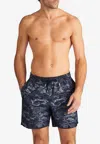 Derek Rose Maui Printed Swim Shorts In Navy