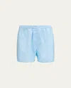 Derek Rose Men's Amalfi 21 Cotton Batiste Boxers In Blue