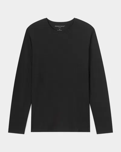 Derek Rose Men & Apos;s Basel 1 Jersey T-shirt In Black