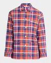 Derek Rose Men's Barker Cotton Multi-check Short Pajama Set In Multi