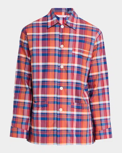 Derek Rose Men's Barker Cotton Multi-check Short Pajama Set
