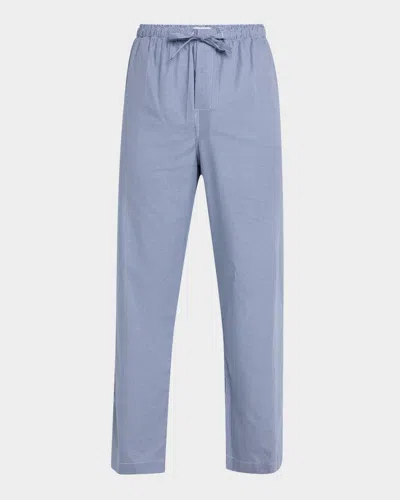 Derek Rose Men's Barker Micro Houndstooth Cotton Lounge Pants