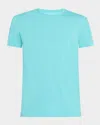 Derek Rose Men's Basel Crewneck T-shirt In Blue