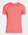 Derek Rose Men's Basel Micro Modal Stretch Crewneck T-shirt In Red