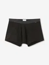 Derek Rose Men's Boxer Briefs Band 65 Pima Cotton Stretch Black