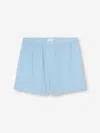 Derek Rose Men's Classic Fit Boxers Amalfi 21 Cotton Batiste Blue