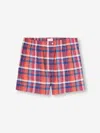 Derek Rose Men's Classic Fit Boxers Barker 40 Cotton Multi