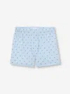 Derek Rose Men's Classic Fit Boxers Cotton Batiste Blue Elephant Print