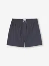 Derek Rose Men's Classic Fit Boxers Cotton Batiste Navy Jungle Leaf Print In Navy