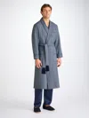 Derek Rose Men's Dressing Gown Lincoln 11 Navy