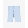 Derek Rose Mens French Basel Relaxed-fit Stretch-woven Pyjama Shorts In French