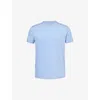 Derek Rose Mens French Basel Short-sleeved Stretch-woven Pyjama Top In French