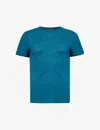 DEREK ROSE DEREK ROSE MENS GREEN JORDAN SHORT-SLEEVED LINEN T-SHIRT