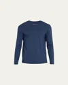Derek Rose Men's Long-sleeve Jersey Tee In Navy