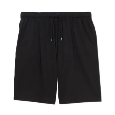 Derek Rose Men's Lounge Short In Black In Blue