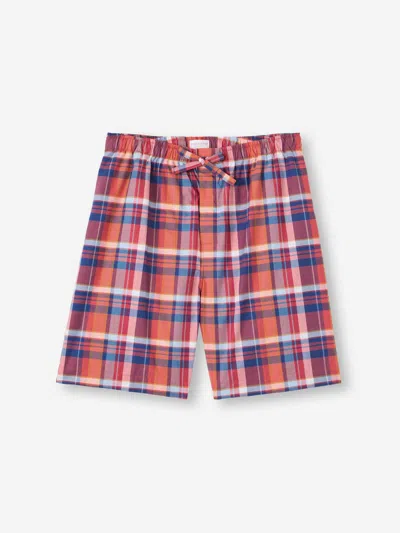 Derek Rose Men's Lounge Shorts Barker 40 Cotton Multi