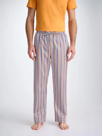 Derek Rose Men's Lounge Trousers Wellington 59 Cotton Multi